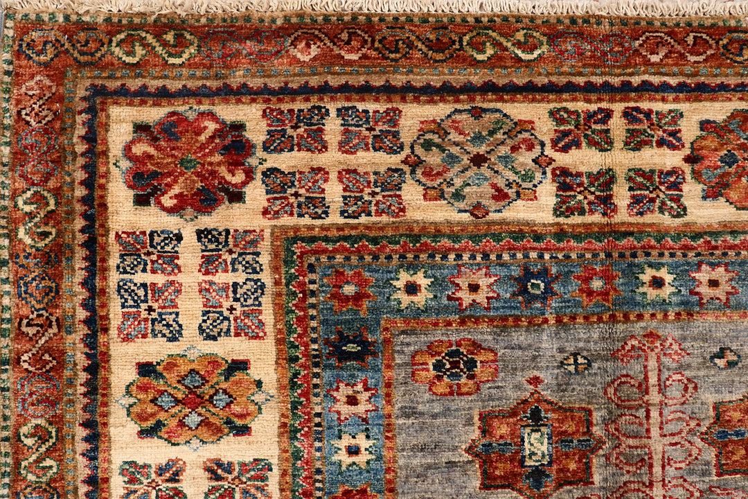 Tan Kazak 6'  6" x 9'  10" - No. QA96821