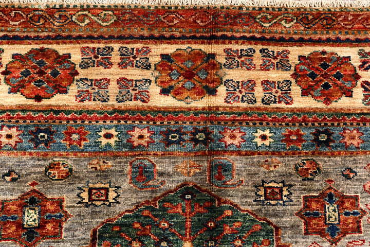 Tan Kazak 6'  6" x 9'  10" - No. QA96821