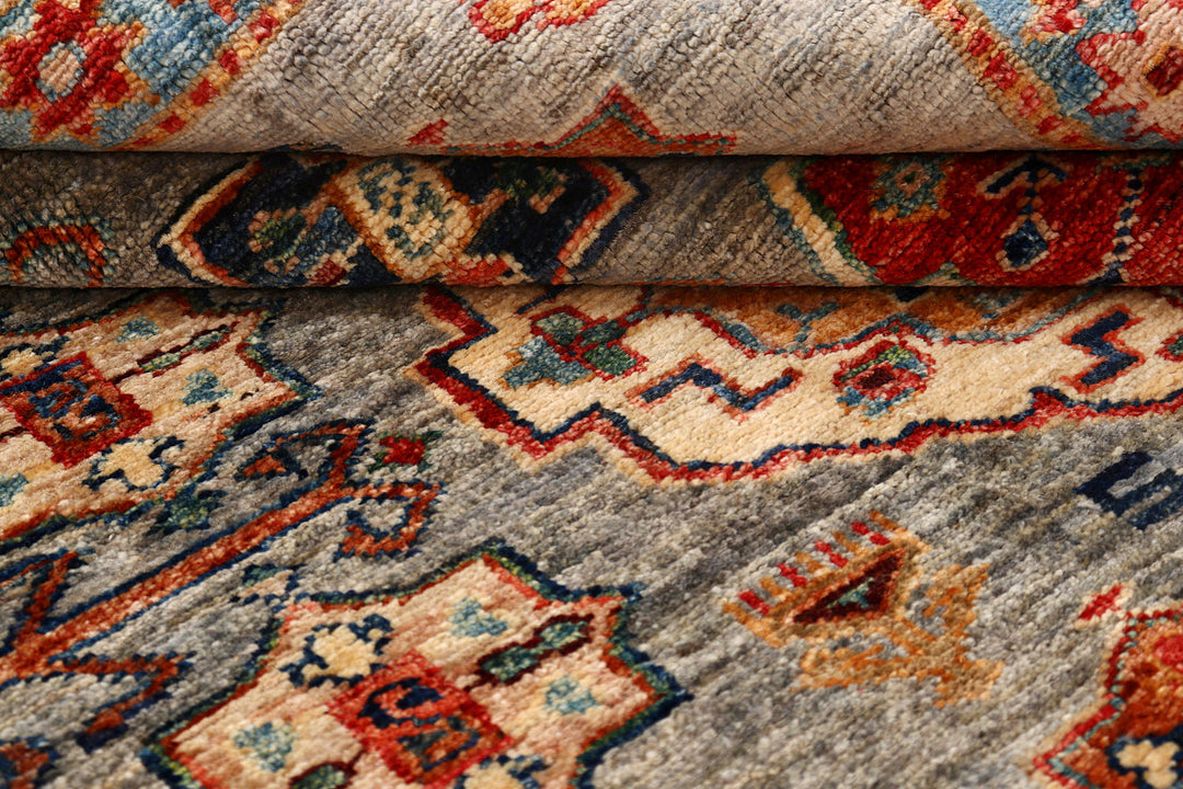 Tan Kazak 6'  6" x 9'  10" - No. QA96821