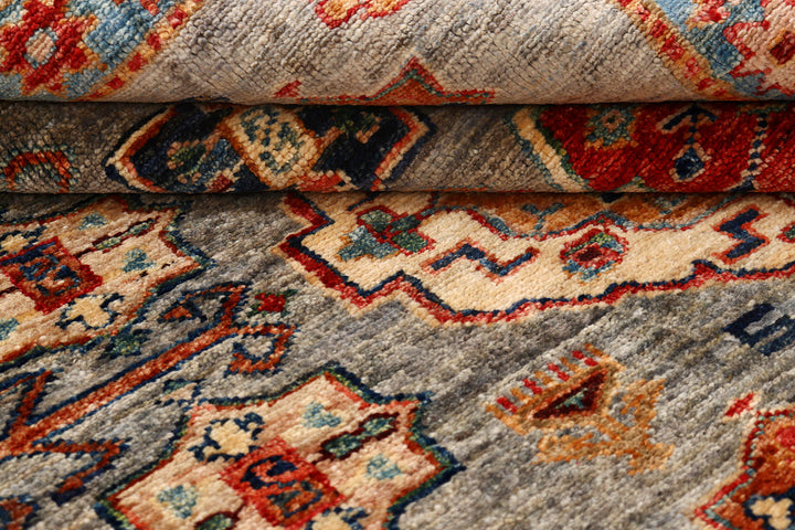 Tan Kazak 6'  6" x 9'  10" - No. QA96821