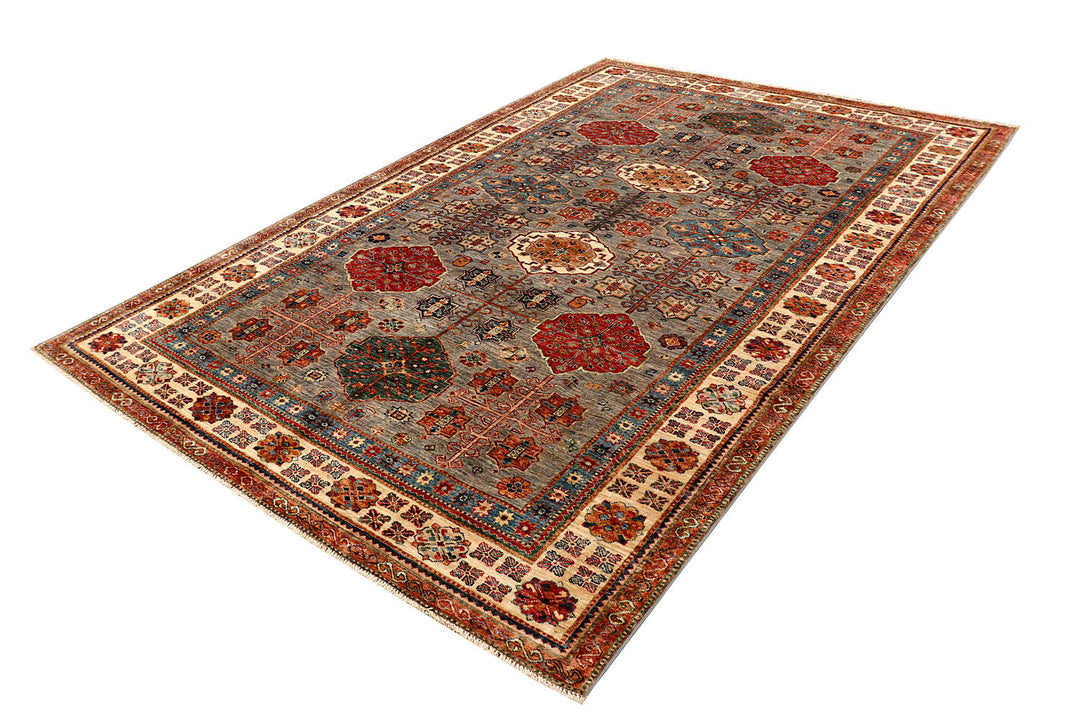 Tan Kazak 6'  6" x 9'  10" - No. QA96821