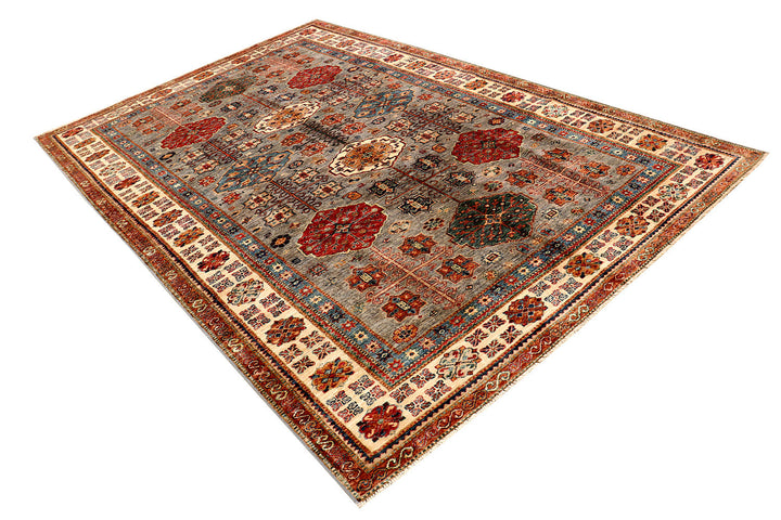 Tan Kazak 6'  6" x 9'  10" - No. QA96821