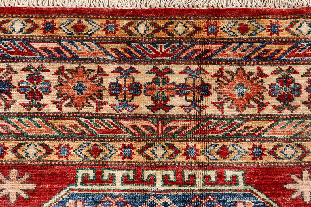 Firebrick Kazak 3'  11" x 5'  10" - No. QA93562