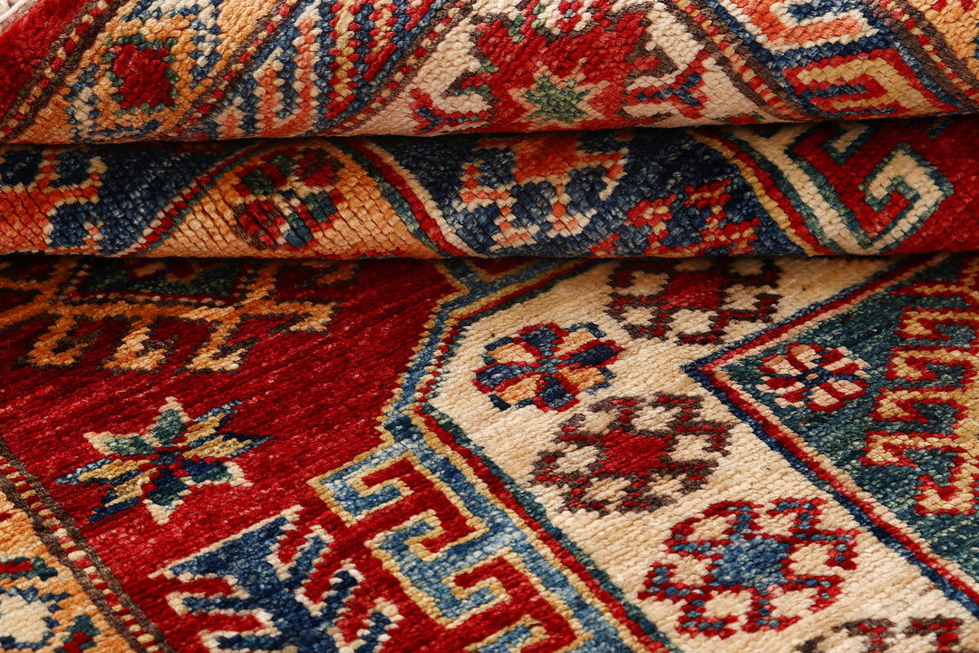 Firebrick Kazak 3'  11" x 5'  10" - No. QA93562