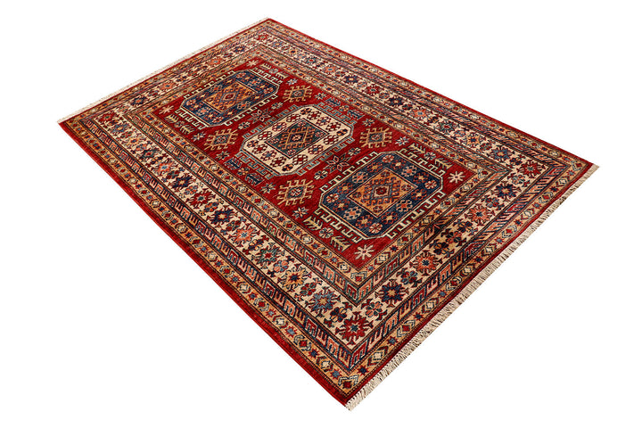 Firebrick Kazak 3'  11" x 5'  10" - No. QA93562