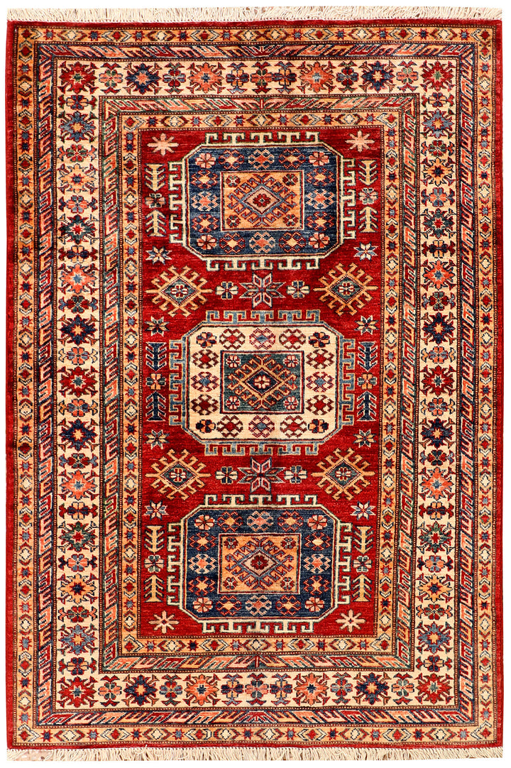 Firebrick Kazak 3'  11" x 5'  10" - No. QA93562