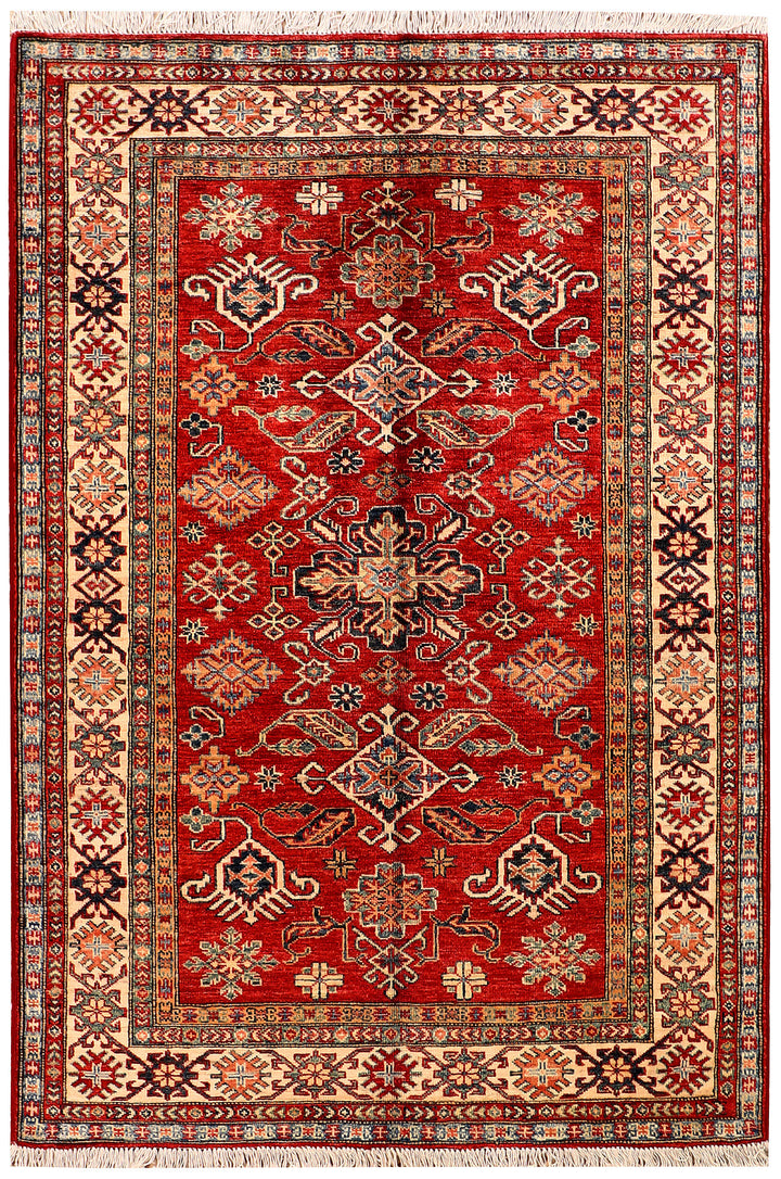 Firebrick Kazak 3'  11" x 5'  9" - No. QA68386