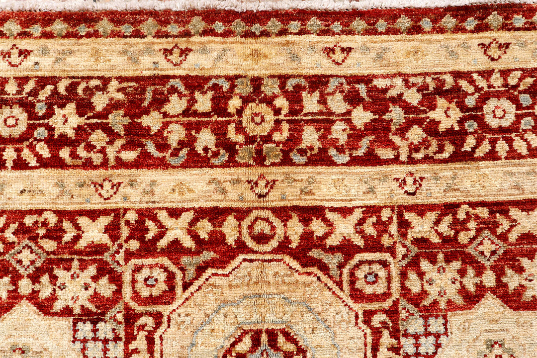 Dark Red Mamluk 4'  1" x 6'  4" - No. QA50580