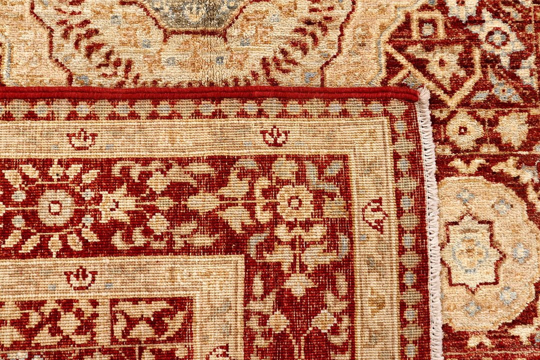 Dark Red Mamluk 4'  1" x 6'  4" - No. QA50580