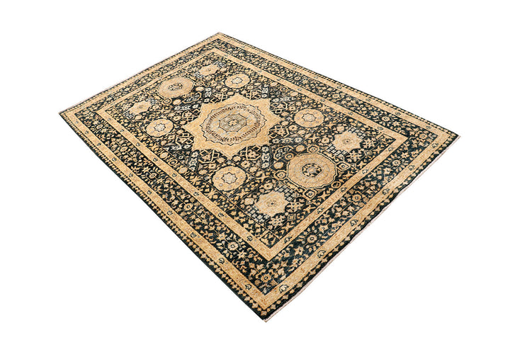 Multi Colored Mamluk 4'  1" x 5'  11" - No. QA89212