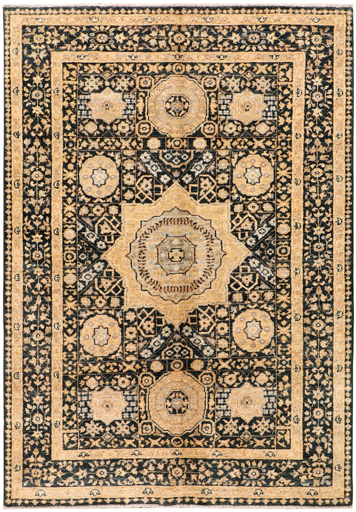 Multi Colored Mamluk 4'  1" x 5'  11" - No. QA89212