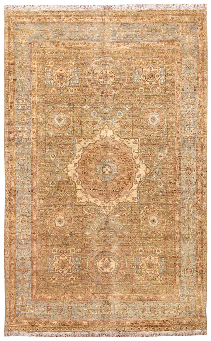 Tan Mamluk 4'  1" x 6'  4" - No. QA25416