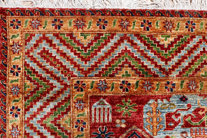 Multi Colored Ziegler 7'  10" x 9'  9" - No. QA76082