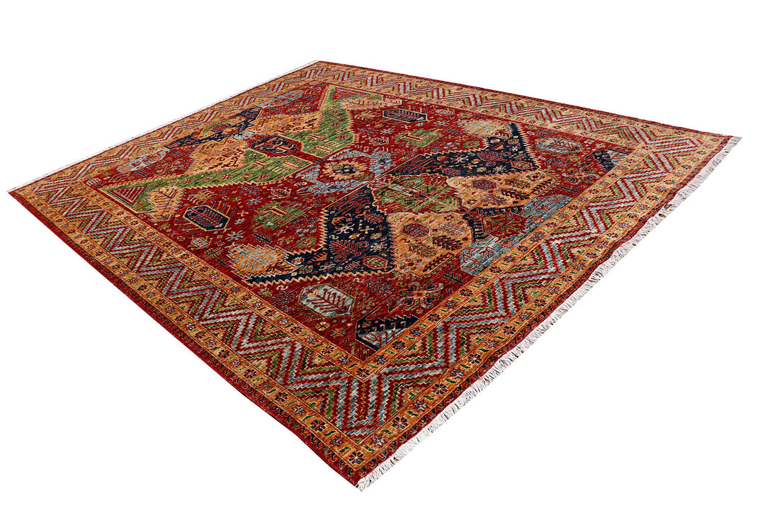 Multi Colored Ziegler 7'  10" x 9'  9" - No. QA76082