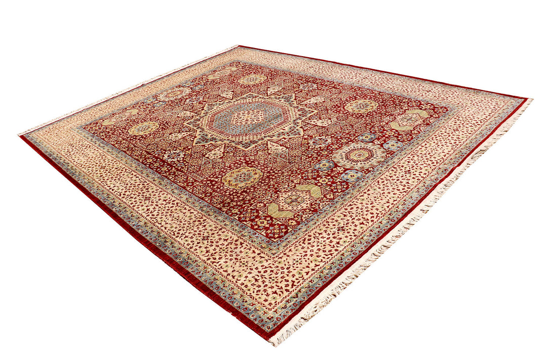 Dark Red Mamluk 8'  x" 9'  9" - No. QA91048