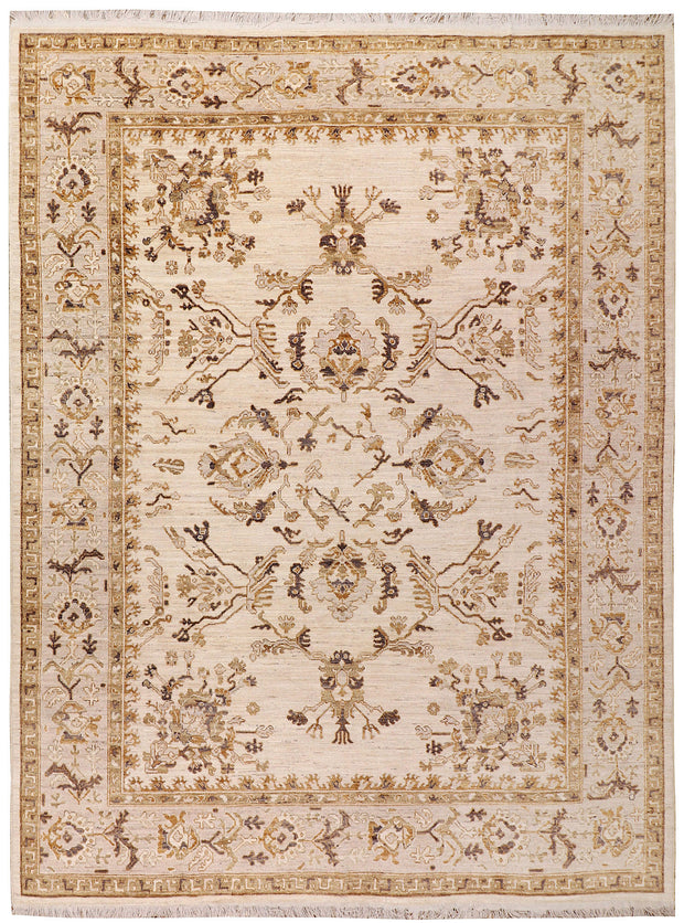 Antique White Oushak 8' 10 x 12' - No. 73596