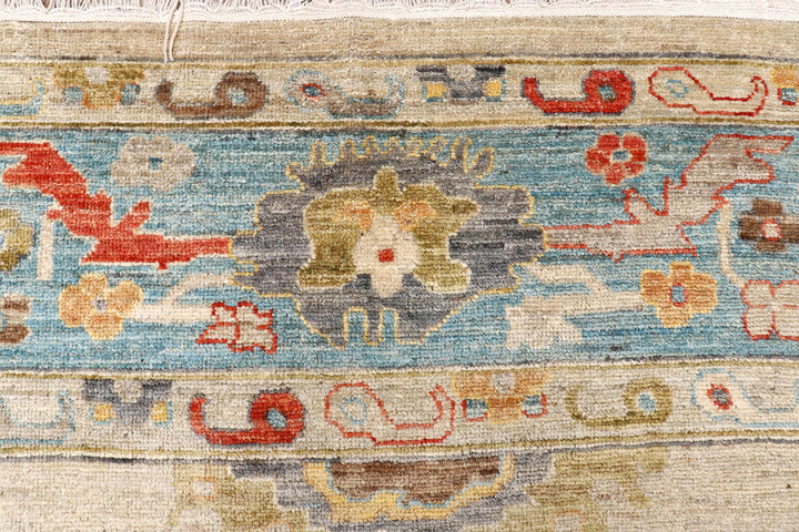 Bisque Oushak 9'  1" x 11'  10" - No. QA74553