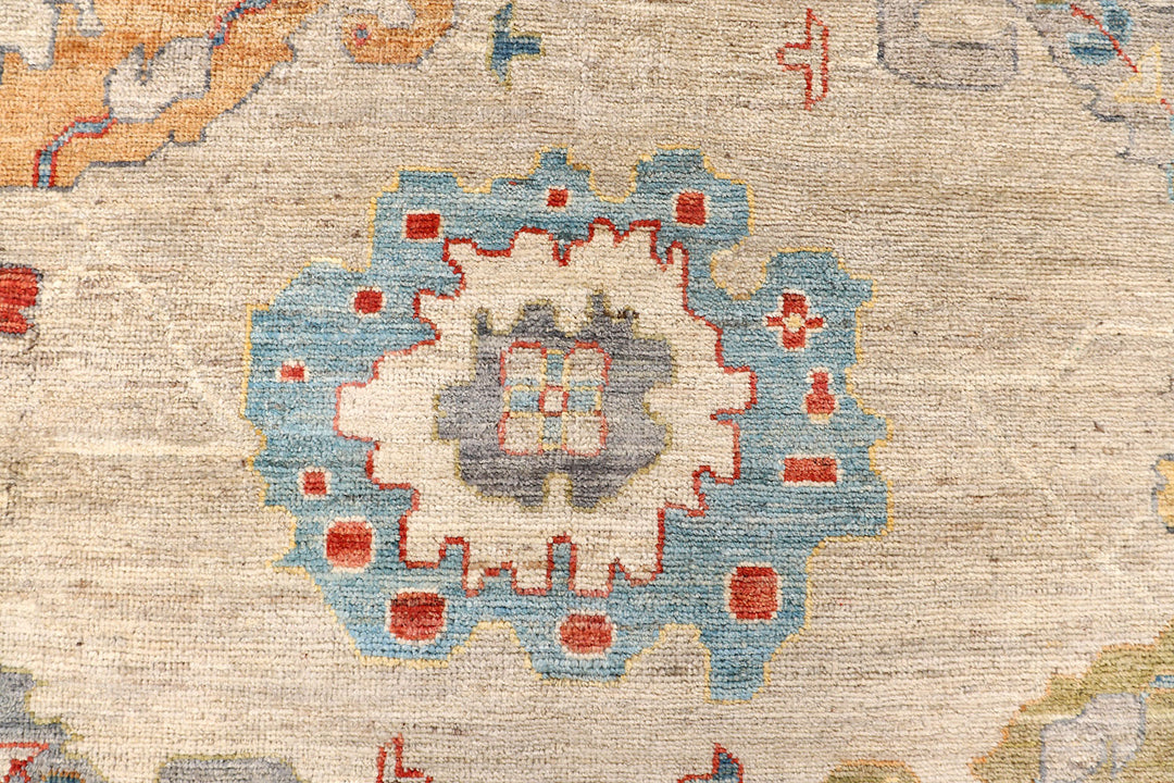 Bisque Oushak 9'  1" x 11'  10" - No. QA74553