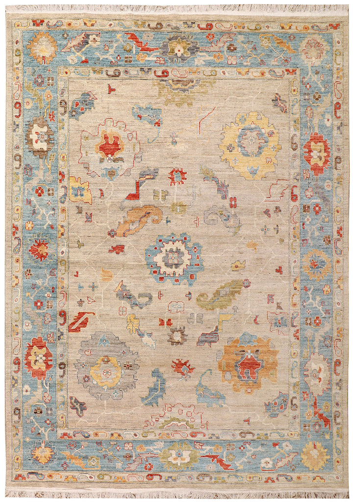 Bisque Oushak 9'  1" x 11'  10" - No. QA74553