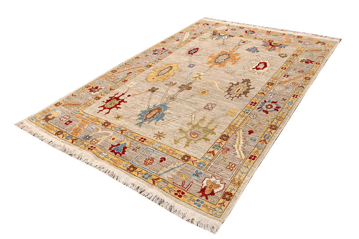 Bisque Oushak 6'  1" x 8'  10" - No. QA30963