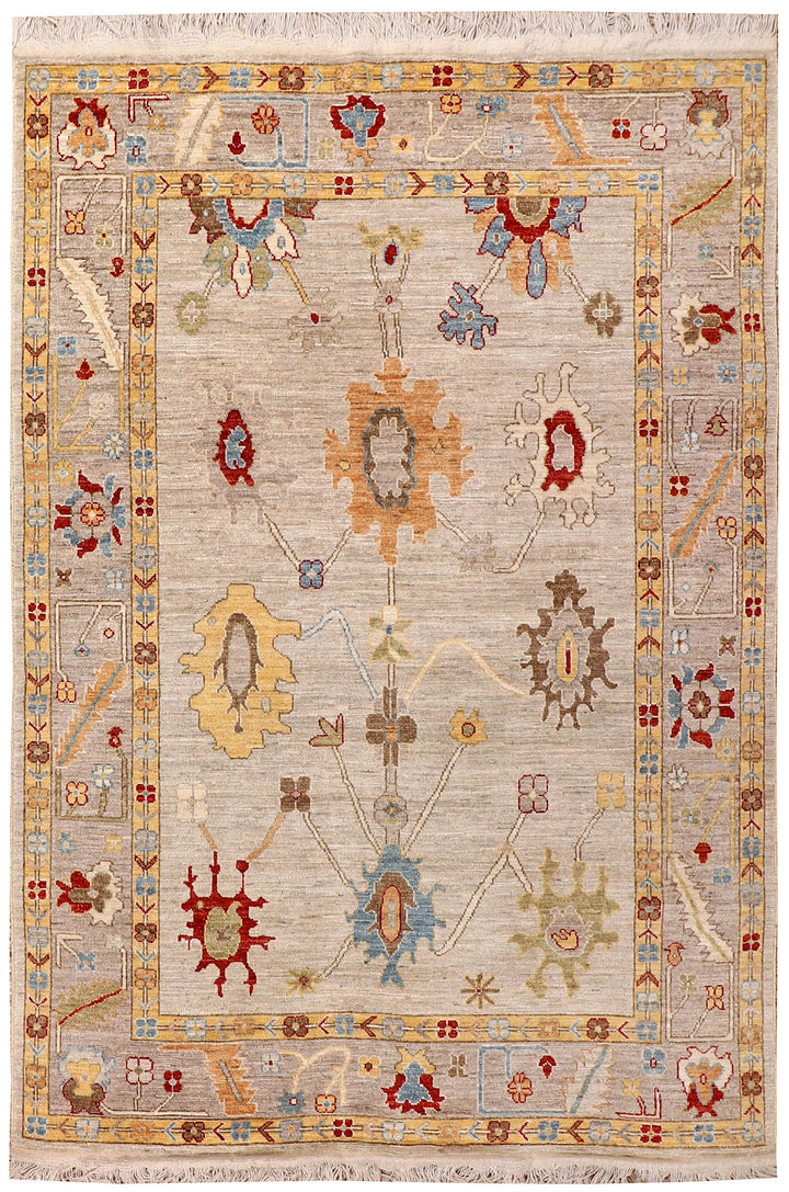 Bisque Oushak 6' 1 x 8' 10 - No. 73599