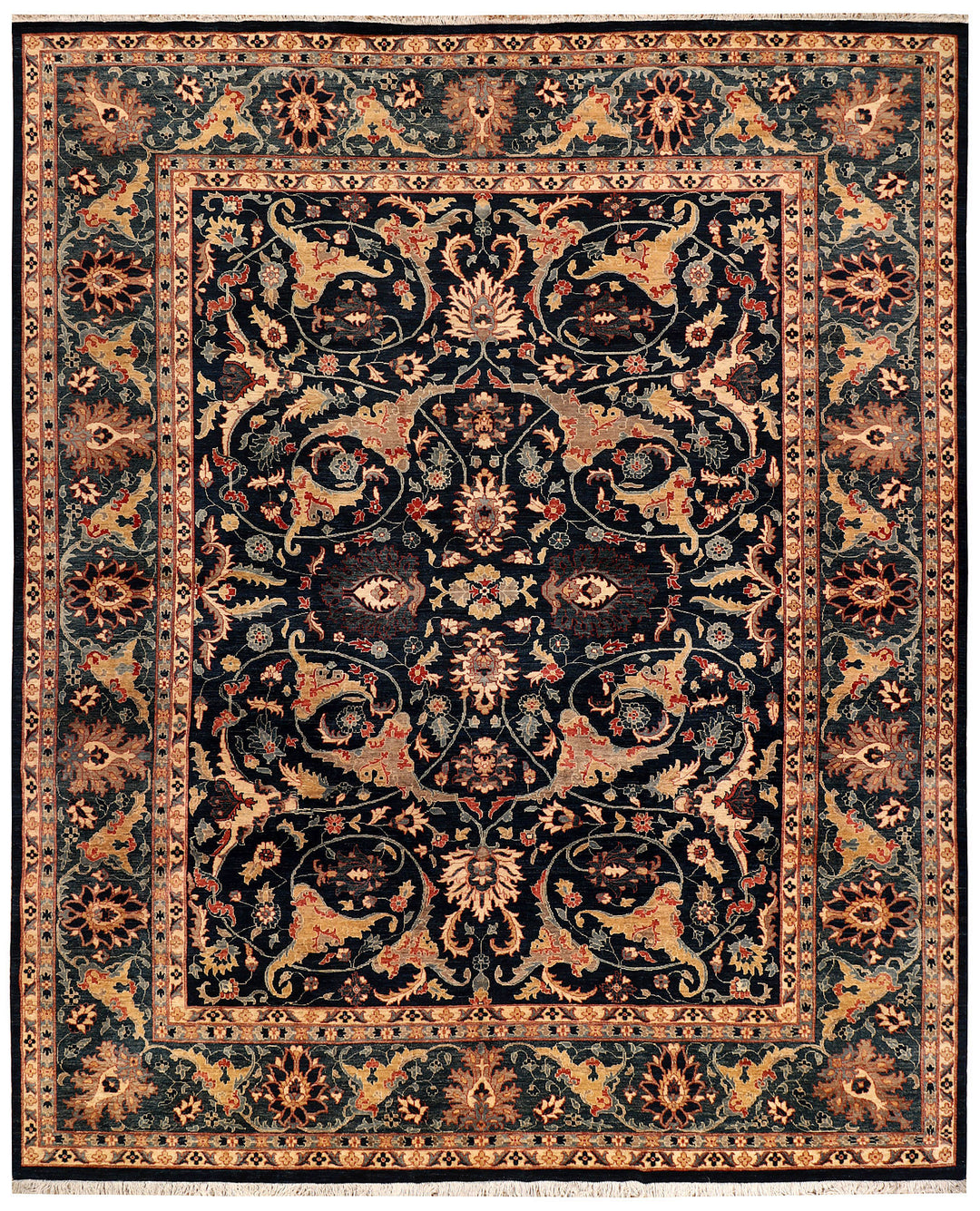Afghan Ziegler Rug 11' 11 x 14' 4 Hand-Knotted