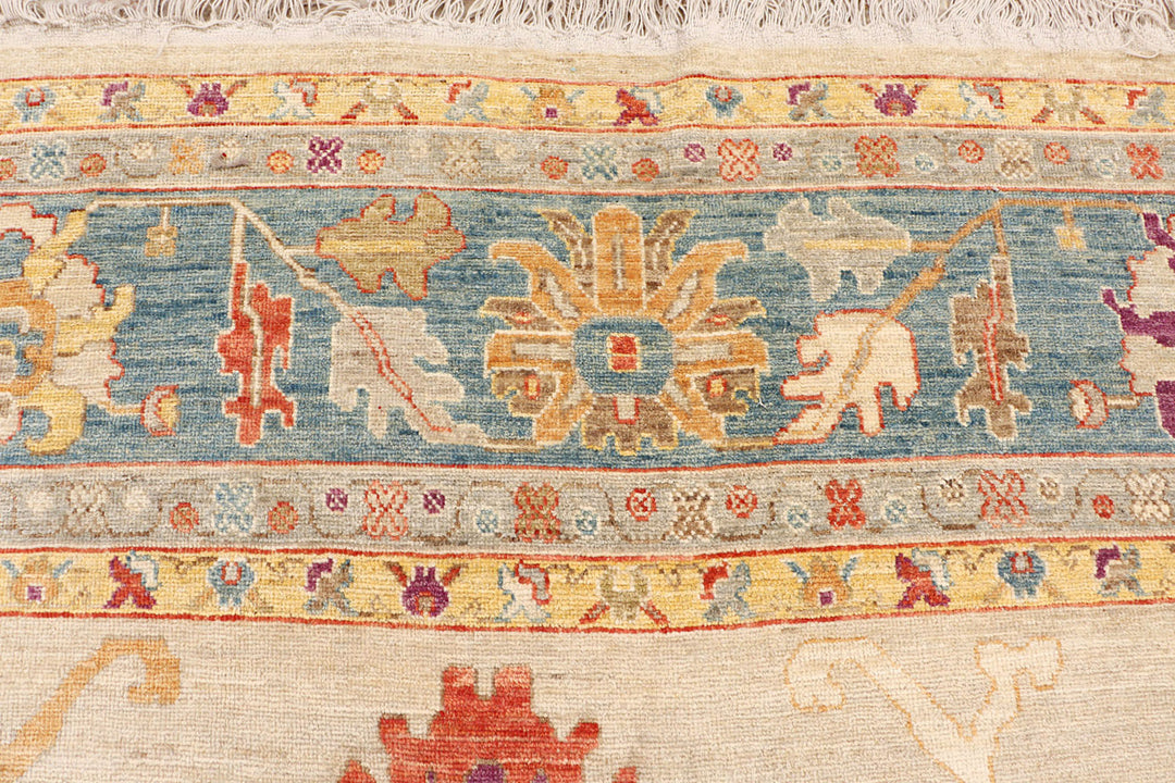 Tan Oushak 12'  4" x 14'  6" - No. QA16226