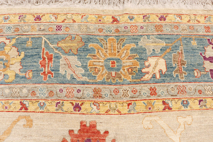 Tan Oushak 12'  4" x 14'  6" - No. QA16226