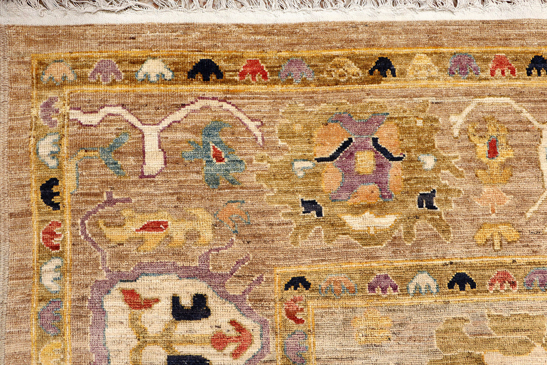 Tan Oushak 11'  11" x 15' " - No. QA14886