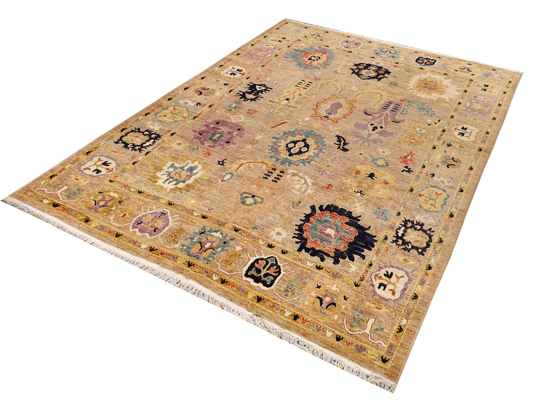 Tan Oushak 11'  11" x 15' " - No. QA14886