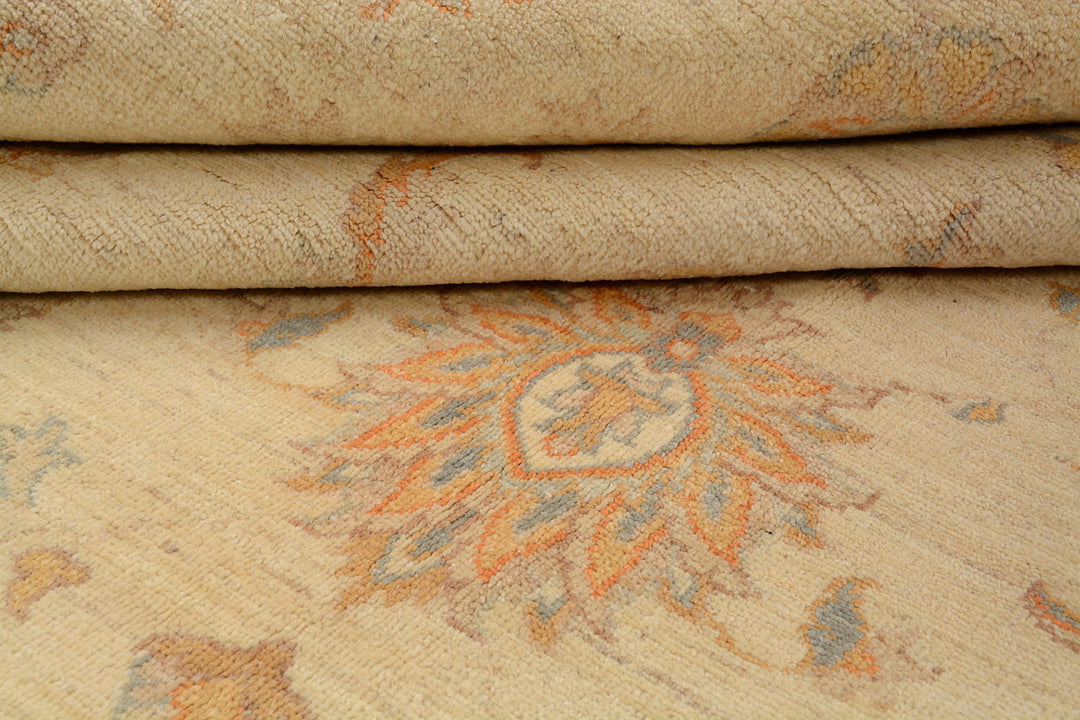 Blanched Almond Oushak 7'  11" x 11'  6" - No. QA36705