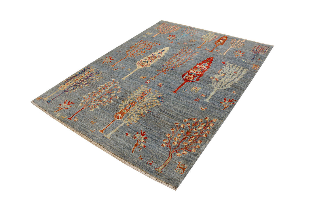 Grey Herati 4'  11" x 6'  7" - No. QA19369