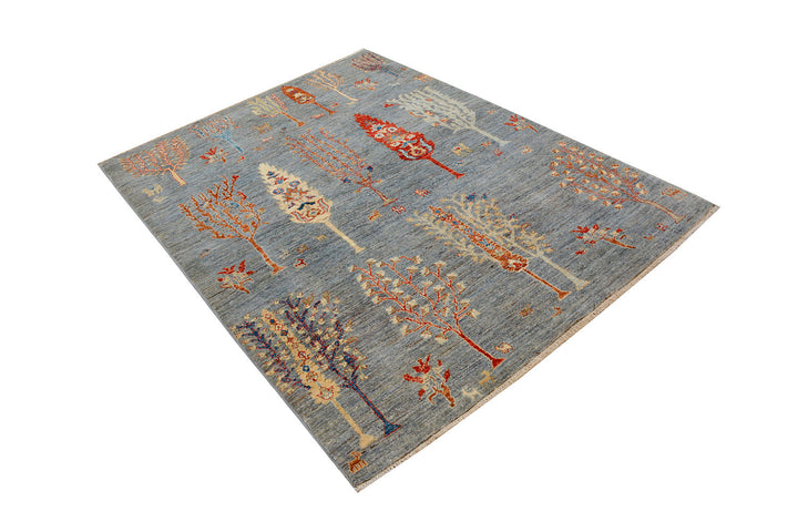 Grey Herati 4'  11" x 6'  7" - No. QA19369