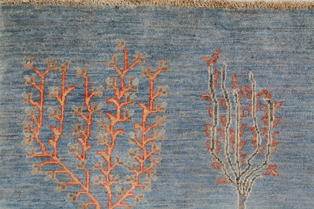 Light Slate Grey Herati 4'  8" x 6'  5" - No. QA23201