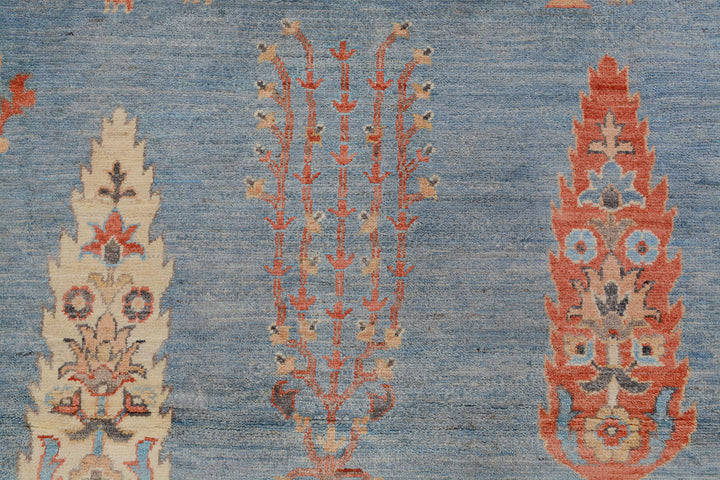 Light Slate Grey Herati 4'  8" x 6'  5" - No. QA23201