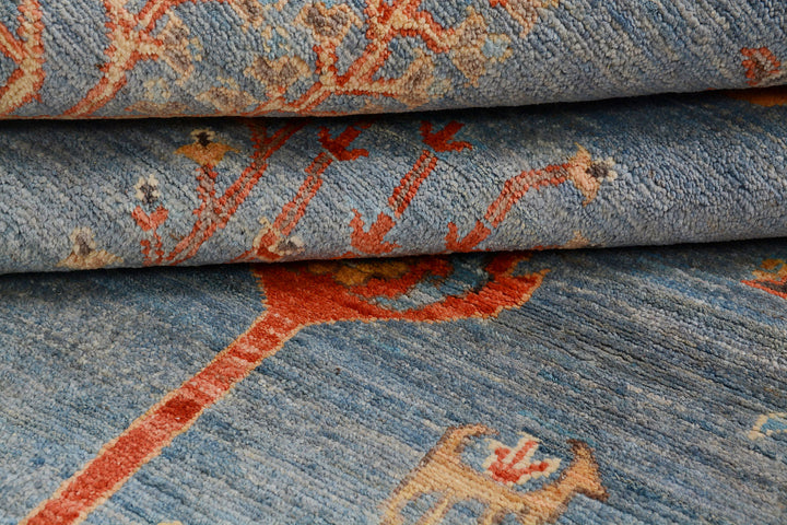 Light Slate Grey Herati 4'  8" x 6'  5" - No. QA23201