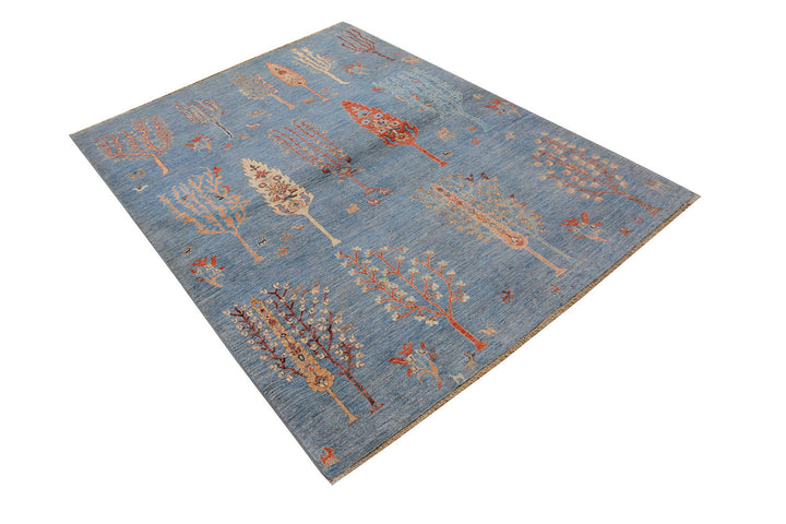 Light Slate Grey Herati 4'  8" x 6'  5" - No. QA23201