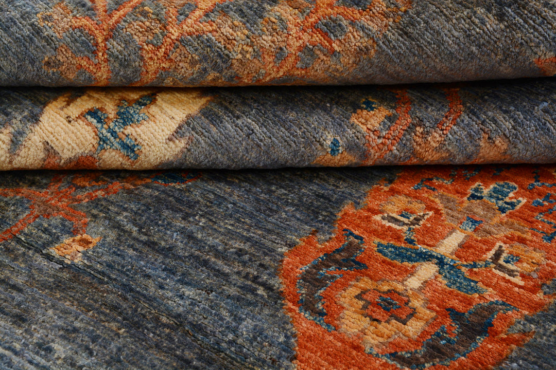 Dim Grey Herati 4'  11" x 6'  8" - No. QA99504