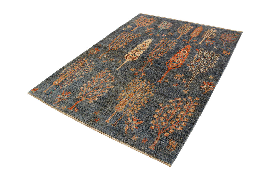 Dim Grey Herati 4'  11" x 6'  8" - No. QA99504