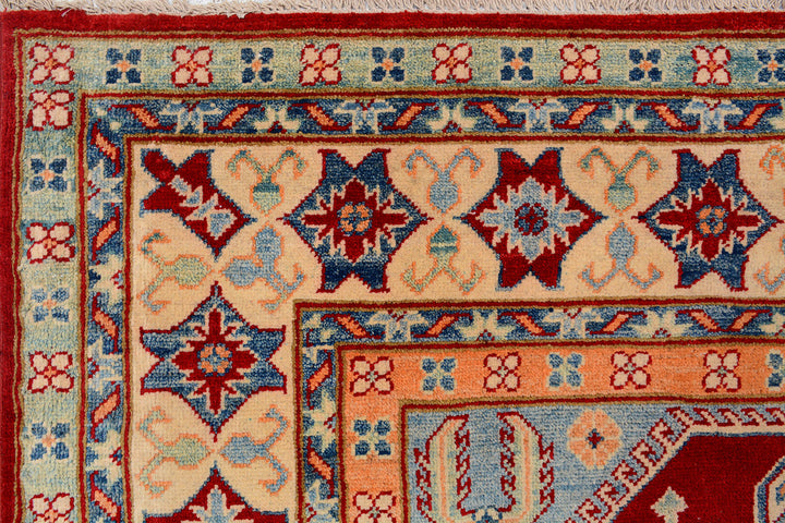 Firebrick Kazak 6'  7" x 9'  9" - No. QA57025