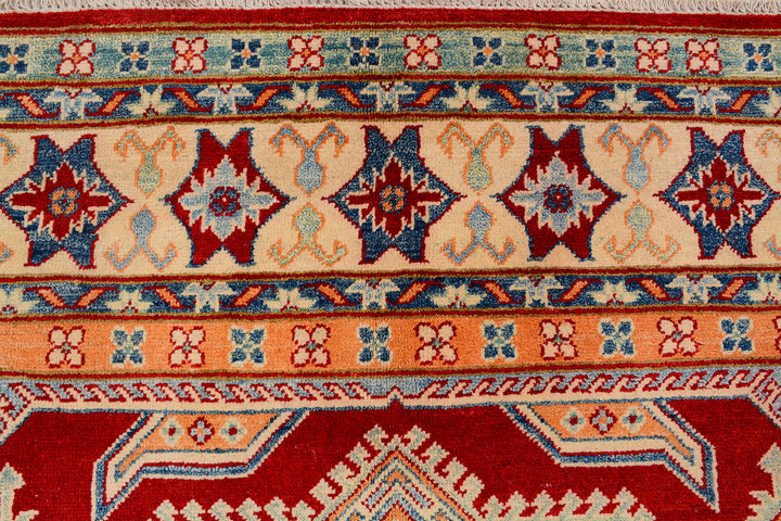 Firebrick Kazak 6'  7" x 9'  9" - No. QA57025