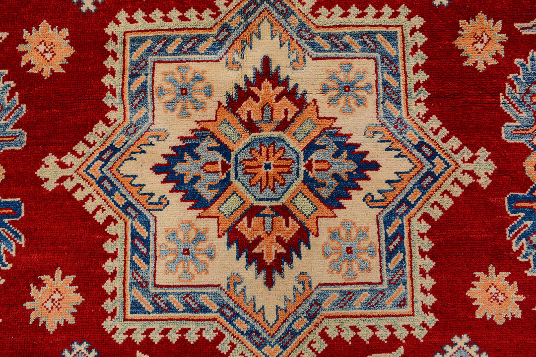 Firebrick Kazak 6' 7 x 9' 9 - No. 73694