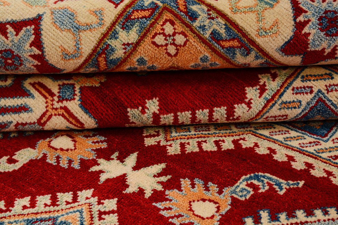 Firebrick Kazak 6' 7 x 9' 9 - No. 73694