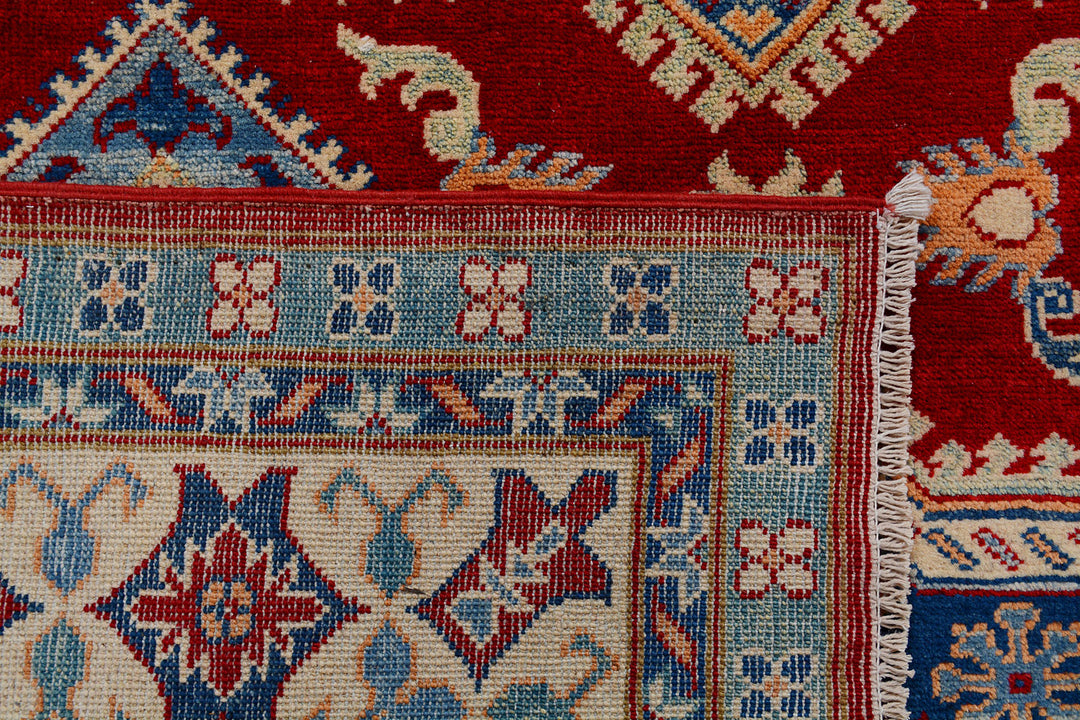 Firebrick Kazak 6'  7" x 9'  9" - No. QA57025