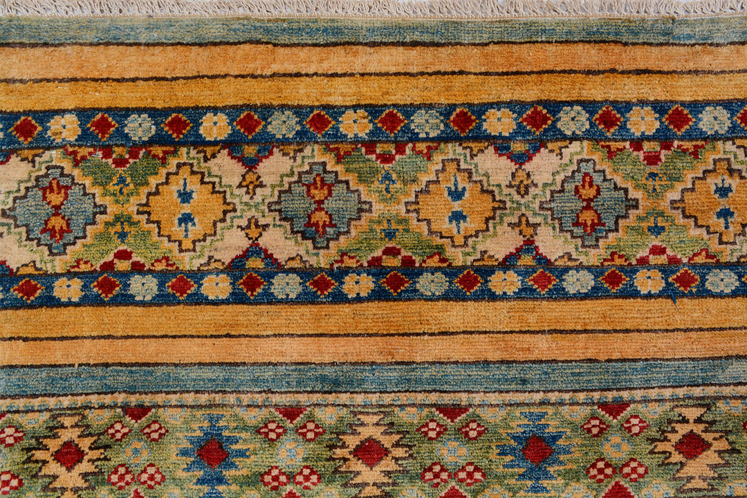 Multi Colored Kazak 6'  8" x 9'  5" - No. QA92639