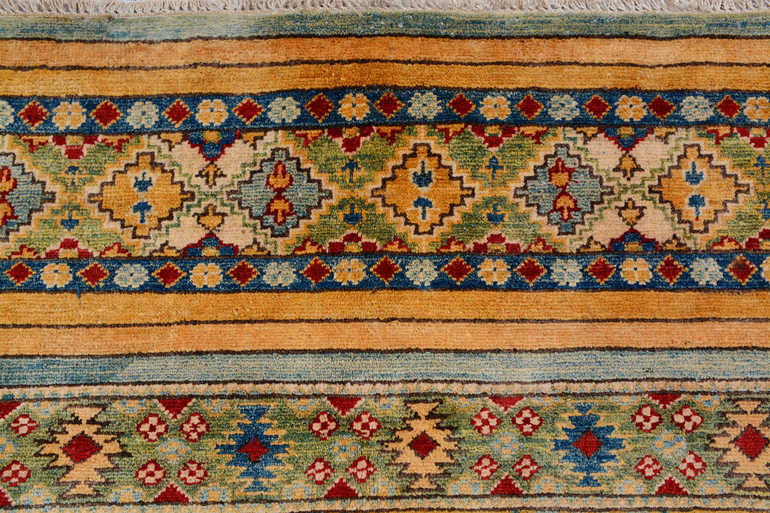 Multi Colored Kazak 6'  8" x 9'  5" - No. QA92639
