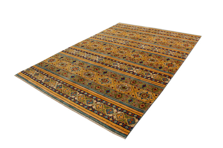 Multi Colored Kazak 6'  8" x 9'  5" - No. QA92639