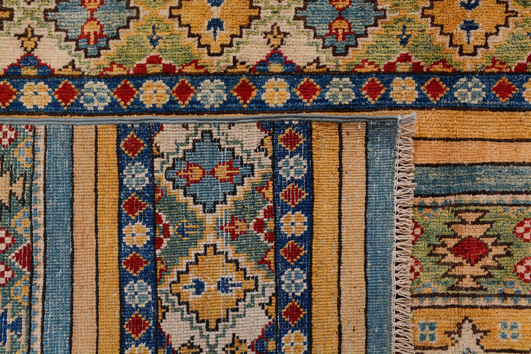 Multi Colored Kazak 6'  8" x 9'  5" - No. QA92639