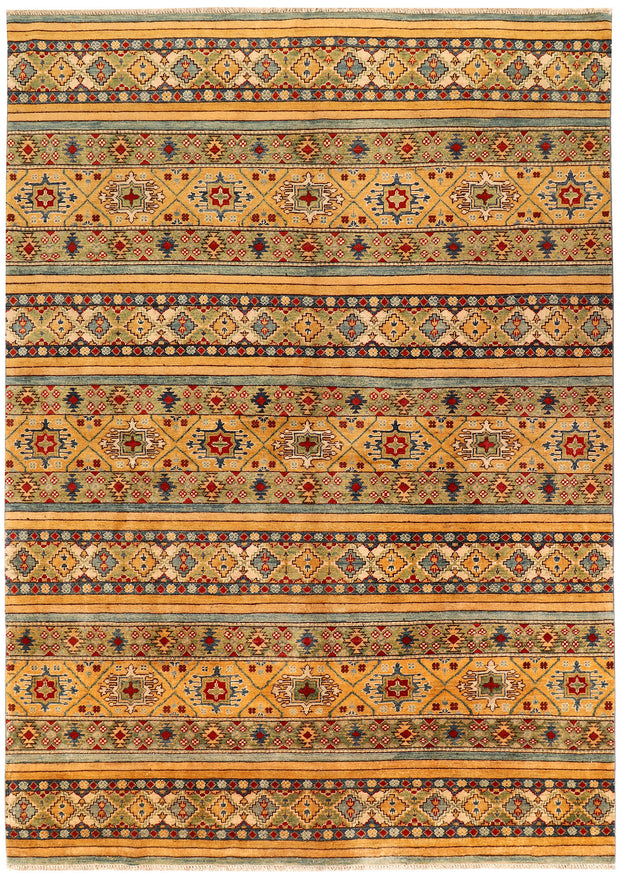 Multi Colored Kazak 6'  8" x 9'  5" - No. QA92639