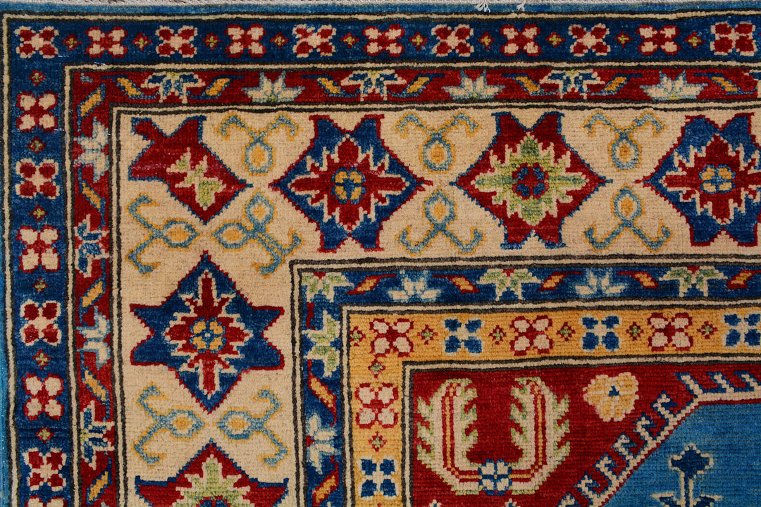 Steel Blue Kazak 6' 7 x 9' 7 - No. 73696